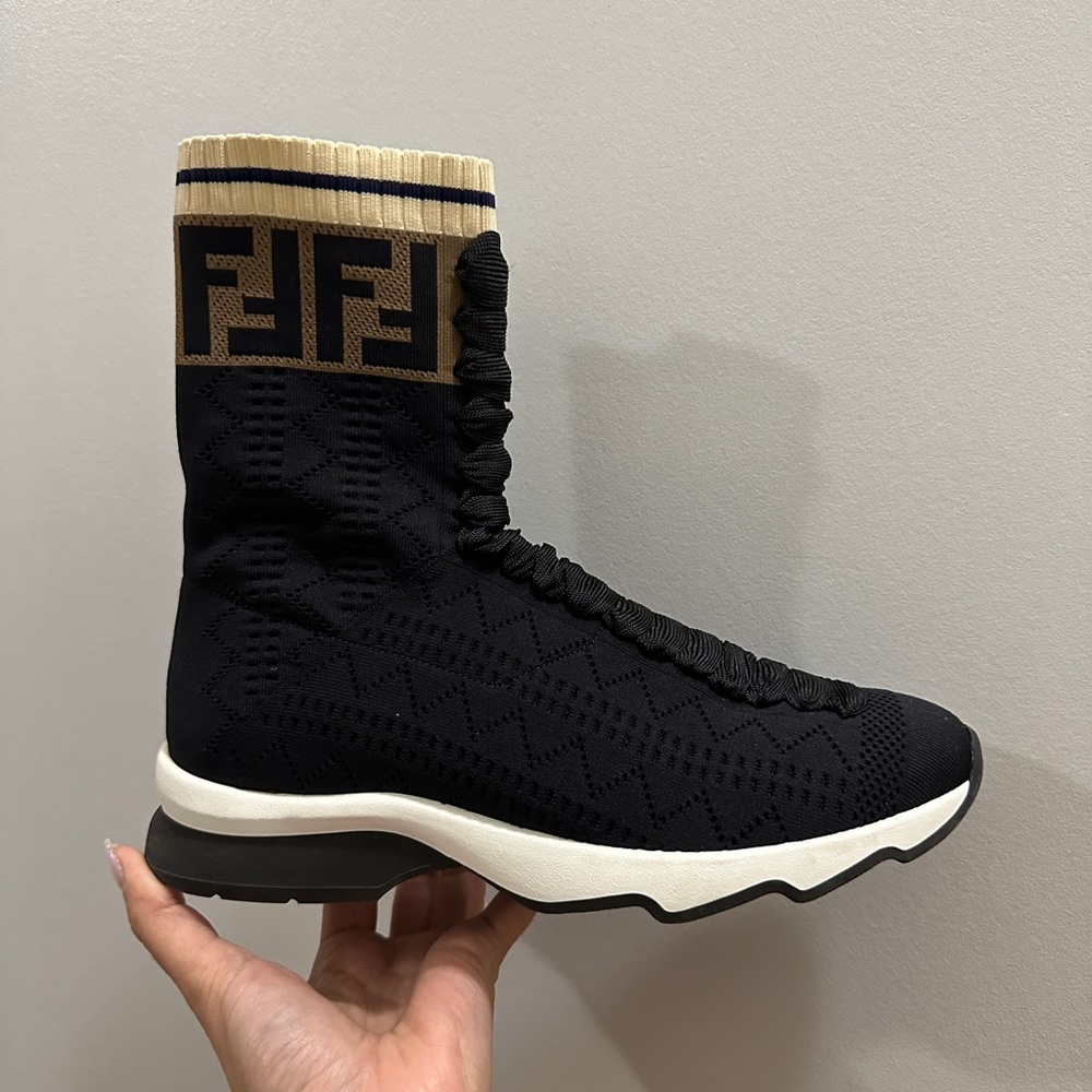 Fendi Zucca Sock Sneakers